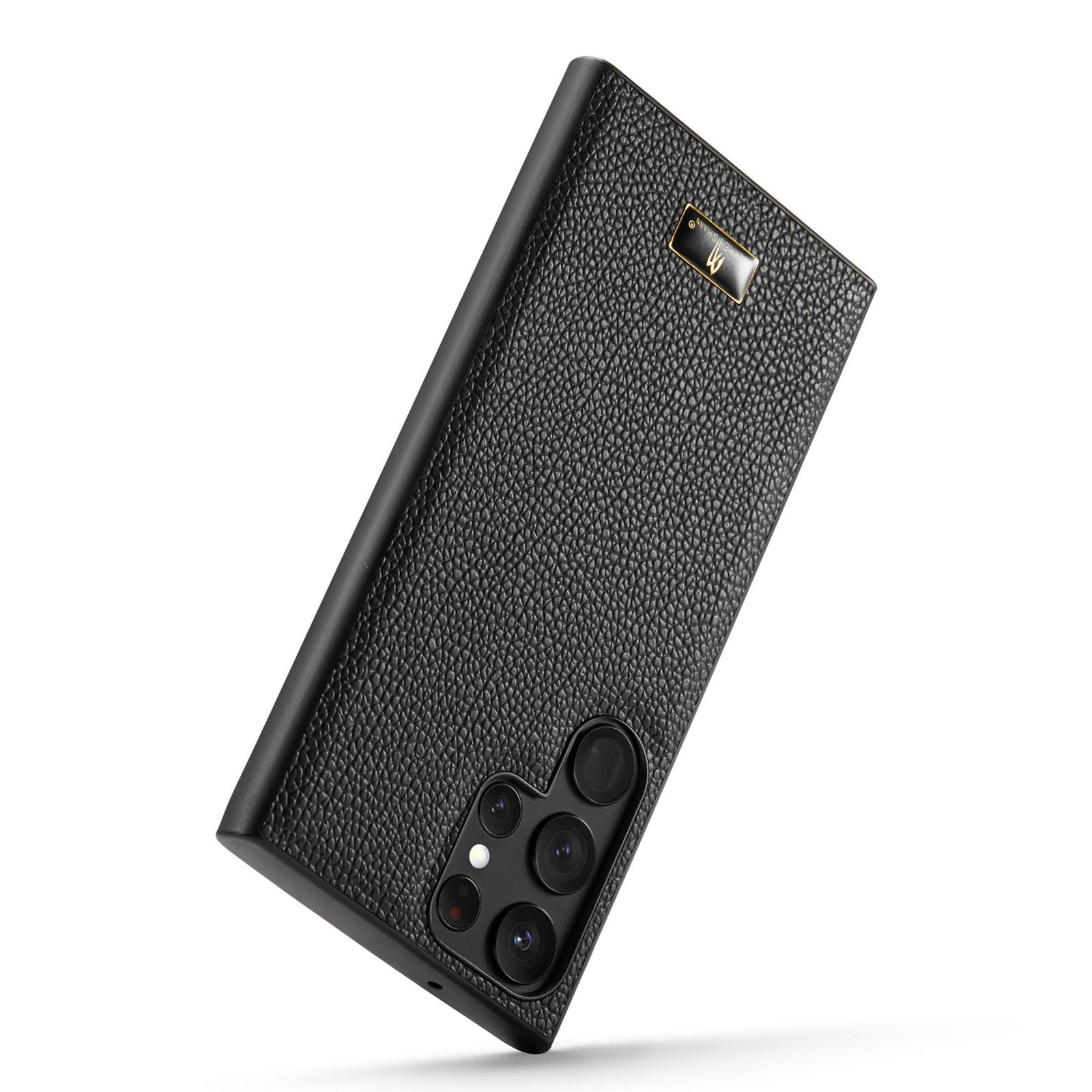 FIERRE SHANN For Samsung Galaxy S23 Ultra Phone Case Hardware Decor PU Leather TPU Cover FIERRE SHANN For Samsung Galaxy S23 Ultra Phone Case Hardware Decor PU Leather TPU Cover